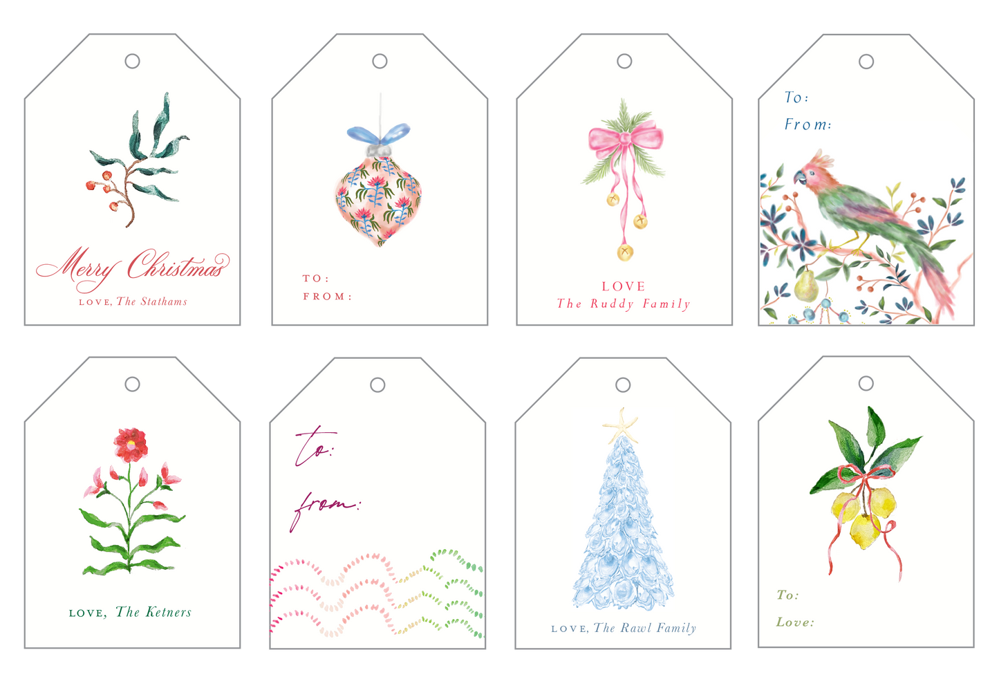 Gift Tags (Set of 16)