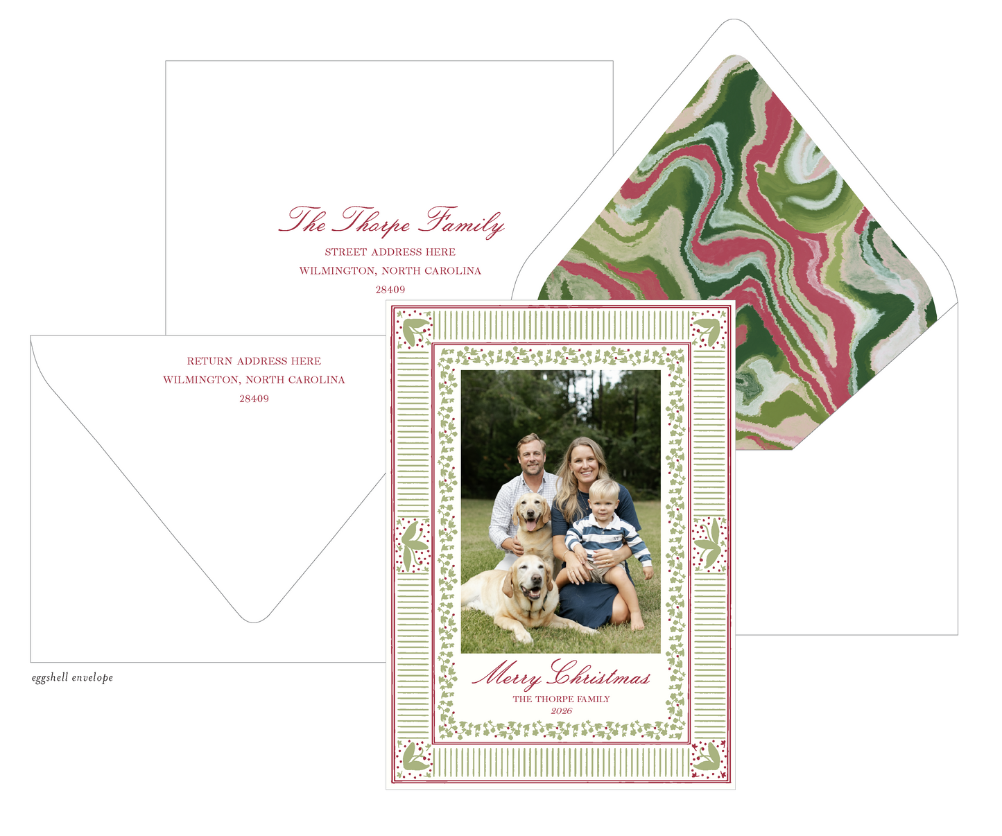 Holiday Border - Marble
