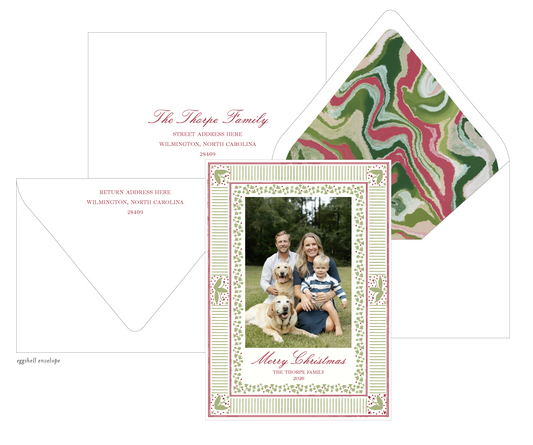 Holiday Border - Marble