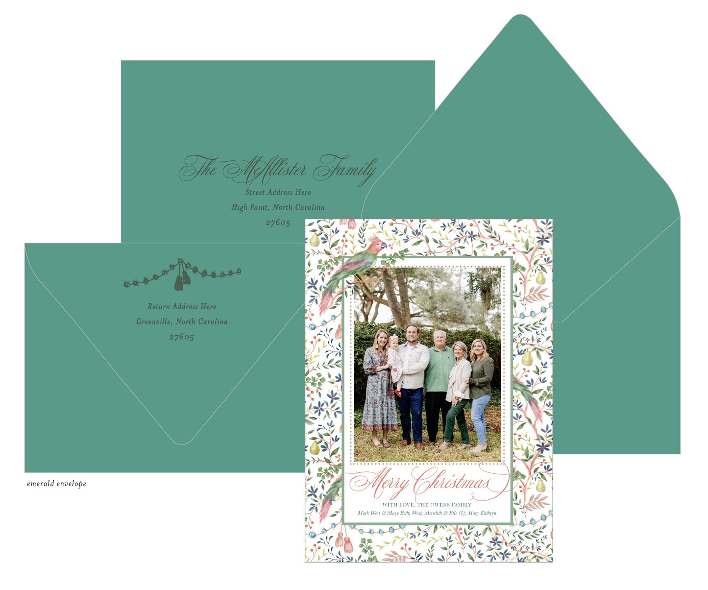 Partridge in a Pear Tree (Vertical) Holiday Card