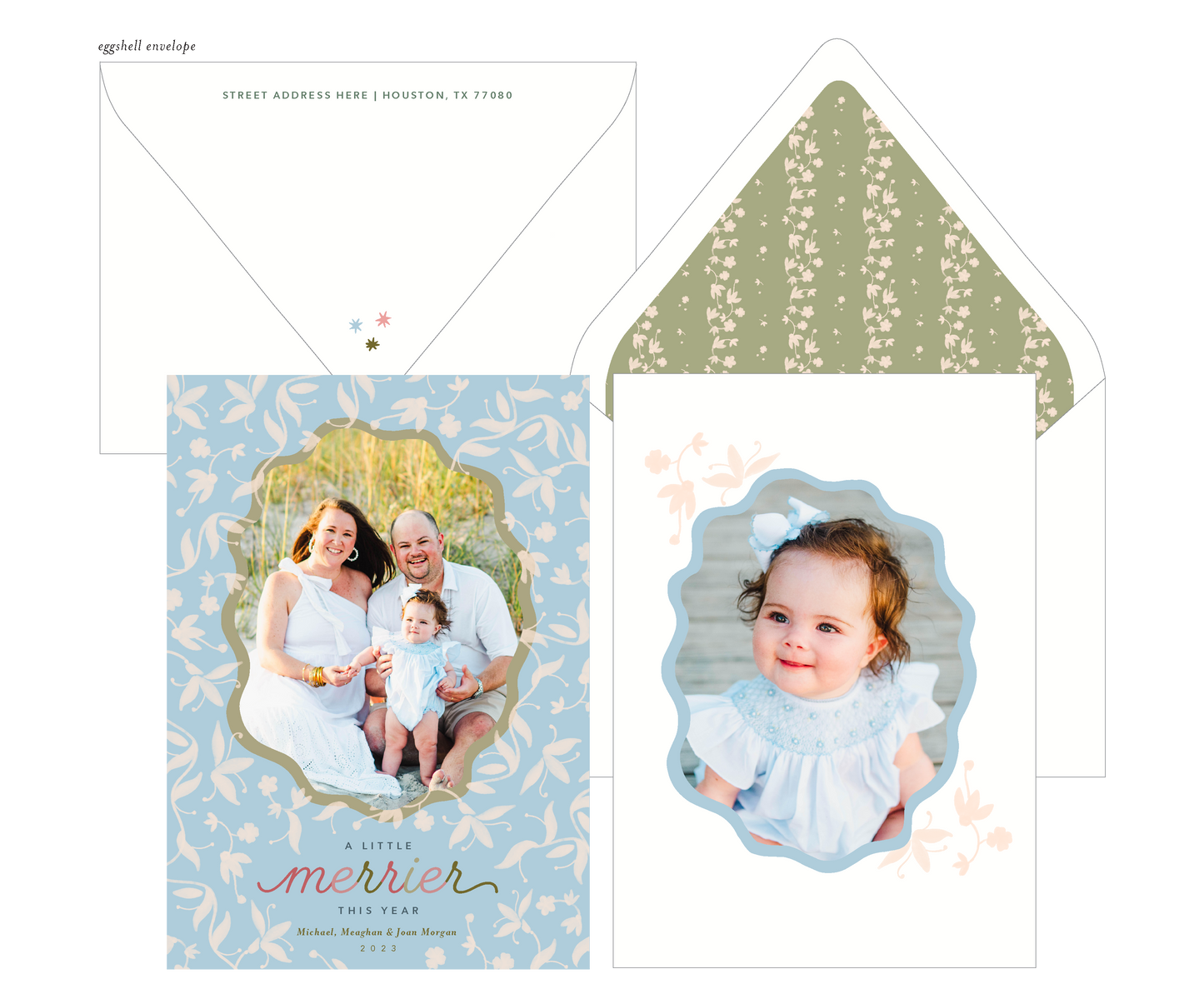 Very Merry (Blue) Holiday Card