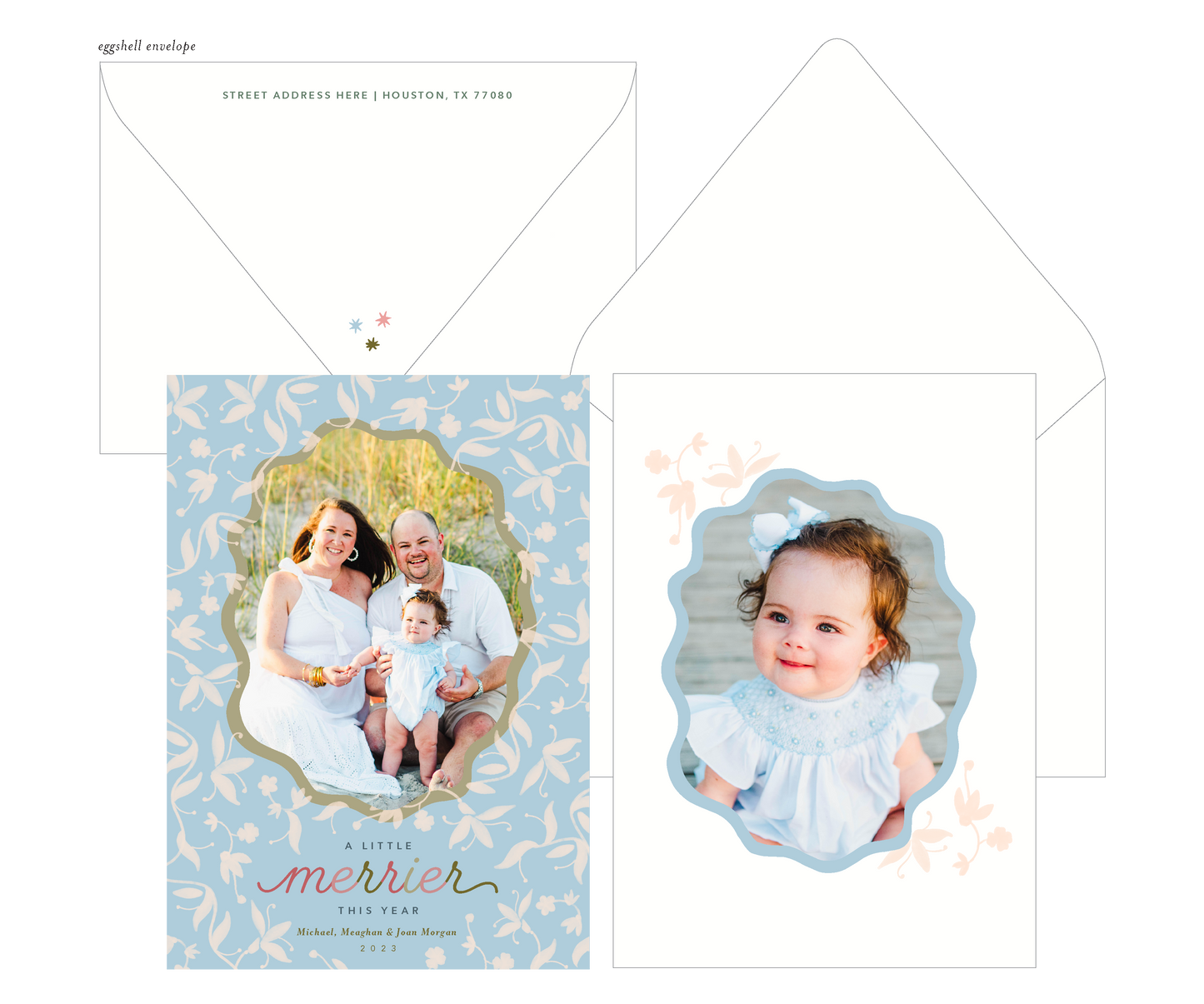 Very Merry (Blue) Holiday Card